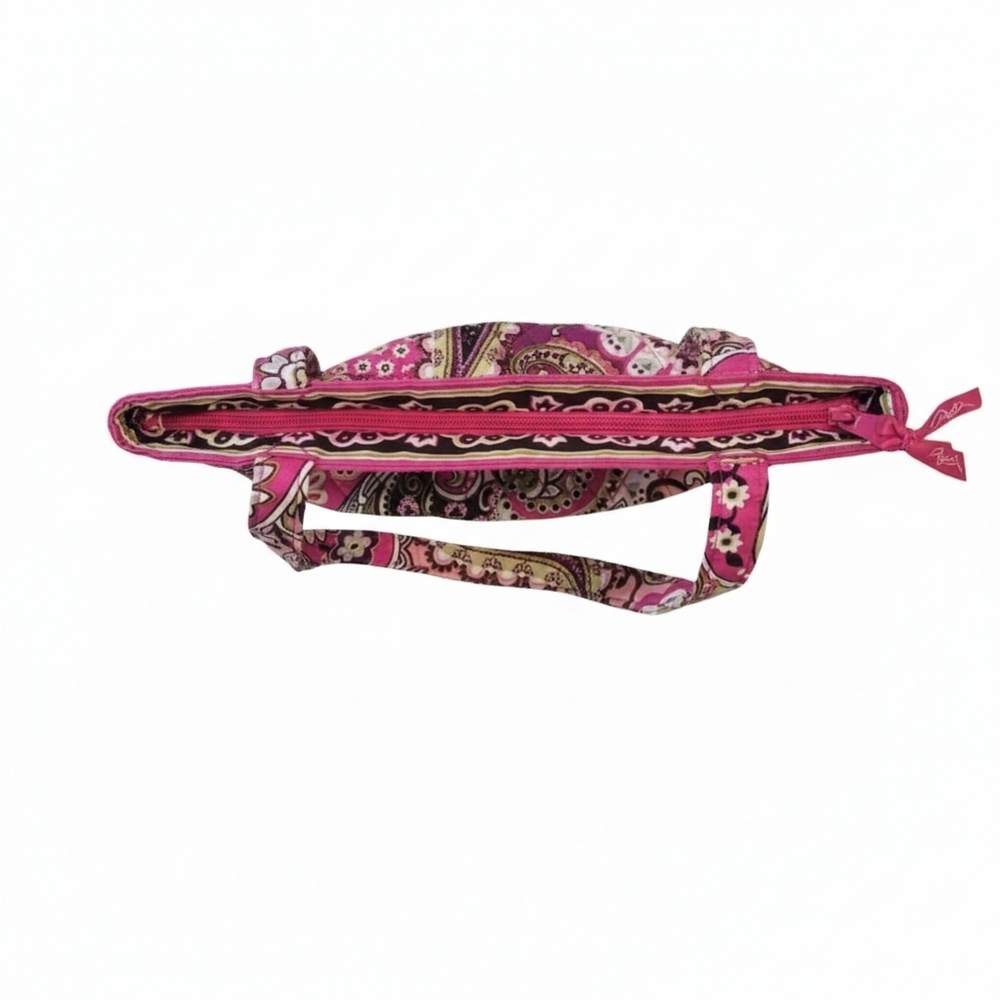 Vera Bradley Morgan Shoulder Bag With Matching Wallet In Very Berry Paisley - Picture 8 of 16